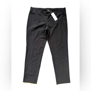 Eileen Fisher‎ Stretch Crepe Slim Ankle Pant Graphite Pull On Women’s Size L NWT